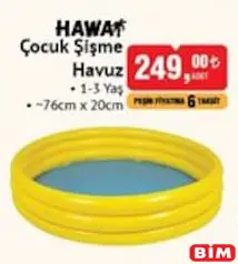 HAWAİ ÇOCUK ŞİŞME HAVUZ 76X20 CM 1-3 YAŞ HAWAİ ÇOCUK ŞİŞME HAVUZ 76X20 CM 1-3 YAŞ